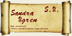 Sandra Ugren vizit kartica